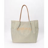 グレイ | 撥水ロゴ入りビッグトートバッグ | ikka 