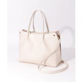 ホワイト | PUサイド切り替えトートバッグ | ikka 