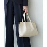 オフホワイト | PUサイド切り替えトートバッグ | ikka 