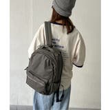 撥水ナイロン8ポケットリュック | ikka  | 詳細画像8 