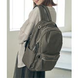 撥水ナイロン8ポケットリュック | ikka  | 詳細画像12 