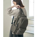 撥水ナイロン8ポケットリュック | ikka  | 詳細画像13 