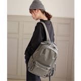 グレー | 撥水ナイロン8ポケットリュック | ikka 