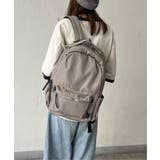 撥水ナイロン8ポケットリュック | ikka  | 詳細画像6 