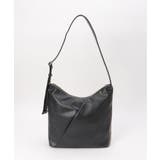 ブラック | スクエアビッグショルダーバッグ | ikka 