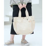 キャンバスパイピングビッグトートバッグ | ikka  | 詳細画像6 