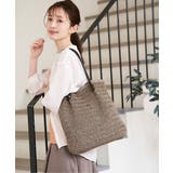 雑材縦長トートバッグ | ikka  | 詳細画像30 