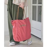 撥水ロゴ刺繍ロープトートバッグ | ikka  | 詳細画像4 