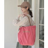 撥水ロゴ刺繍ロープトートバッグ | ikka  | 詳細画像5 