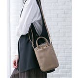 グレージュ | 合皮2WAYミニショルダーバッグ | ikka