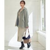 【雑誌InRed1月号掲載】バイカラー2WAYジップショルダーバッグ | ikka  | 詳細画像7 