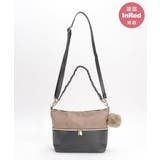 ブラック | 【雑誌InRed1月号掲載】バイカラー2WAYジップショルダーバッグ | ikka 