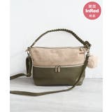 カーキ | 【雑誌InRed1月号掲載】バイカラー2WAYジップショルダーバッグ | ikka 