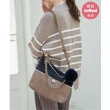 【雑誌InRed1月号掲載】バイカラー2WAYジップショルダーバッグ | ikka  | 詳細画像1 