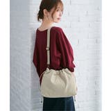 ベージュ | 【雑誌InRed11月号掲載】PUパフ巾着ショルダーバッグ【軽量】 | ikka 