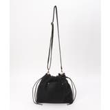 ブラック | 【雑誌InRed11月号掲載】PUパフ巾着ショルダーバッグ【軽量】 | ikka 