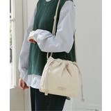 オフホワイト | コール三層ショルダーバッグ | ikka 