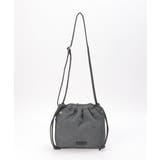 チャコール | コール三層ショルダーバッグ | ikka 