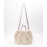 ベージュ | エコファーダブルポケット付き2WAYトートバッグ | ikka