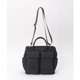 ブラック | ポリダブルポケット2WAYボストンバッグ | ikka 