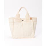 オフホワイト | キャンバスパイピングミニトートバッグ | ikka 