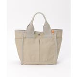 グレー | キャンバスパイピングミニトートバッグ | ikka 