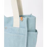 キャンバスパイピングビッグトートバッグ | ikka  | 詳細画像9 