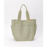 ピスタチオグリーン | キャンバスパイピングビッグトートバッグ | ikka 