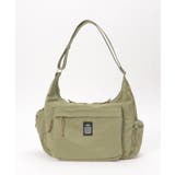 オリーブ | 撥水10ポケットビッグショルダーバッグ | ikka 