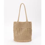 ゴールド | 雑材ラメメッシュトートバッグ | ikka 