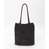 雑材ラメメッシュトートバッグ | ikka  | 詳細画像1 