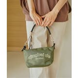 カーキ | 【撥水】ロゴ入り2WAYミニショルダーバッグ | ikka