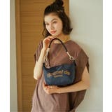 ネイビーブルー | 【撥水】ロゴ入り2WAYミニショルダーバッグ | ikka