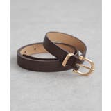 ダークブラウン | プレーンベルト 18mm | ikka 