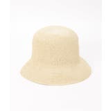 アイボリー | 雑材細こま編みハット | ikka 