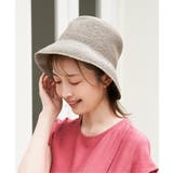 雑材細こま編みハット | ikka  | 詳細画像1 