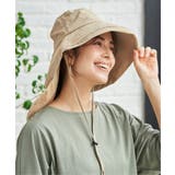 【接触冷感/UVカット】シルバーコーティングタレ付きハット | ikka | 詳細画像3
