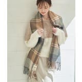 ブラウンケイ | ウォッシャブルマルチチェックマフラー | ikka 