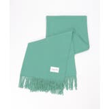 グリーン | カシミヤタッチカラーマフラー  | ikka 