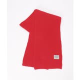 レッド | リブニットマフラー | ikka 