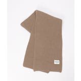 ブラウン | リブニットマフラー | ikka 