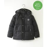 ブラック | 【親子コーデ】ツイードライク中綿ブルゾン（110~160cm） | ikka 