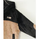 ファーフリース胸切り替えジップパーカー(110~160cm) | ikka  | 詳細画像3