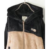 ファーフリース胸切り替えジップパーカー(110~160cm) | ikka  | 詳細画像6