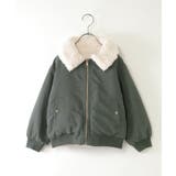 【2WAY】リバーシブルボアブルゾン（110~160cm）  | ikka  | 詳細画像1 