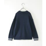 スクールニットショール襟カーディガン（120~160cm） | ikka  | 詳細画像2 