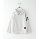 コンチョボタンショール襟トレーナー(100~160cm) | ikka | 詳細画像1