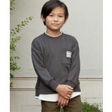 【キッズ】ポケ付き裾レイヤードトレーナー(100~160cm) | ikka | 詳細画像14