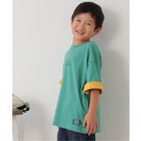 USAコットン 袖裏配色Tシャツ（120~160cm） | ikka  | 詳細画像5 