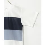 【接触冷感／吸水速乾】横切り替えTシャツ（120~160cm）【親子コーデ】 | ikka  | 詳細画像12 